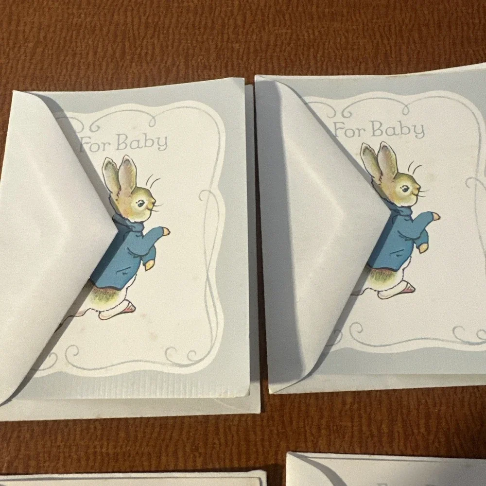 Set Of 8 Vtg Beatrix Potter Small Cards 